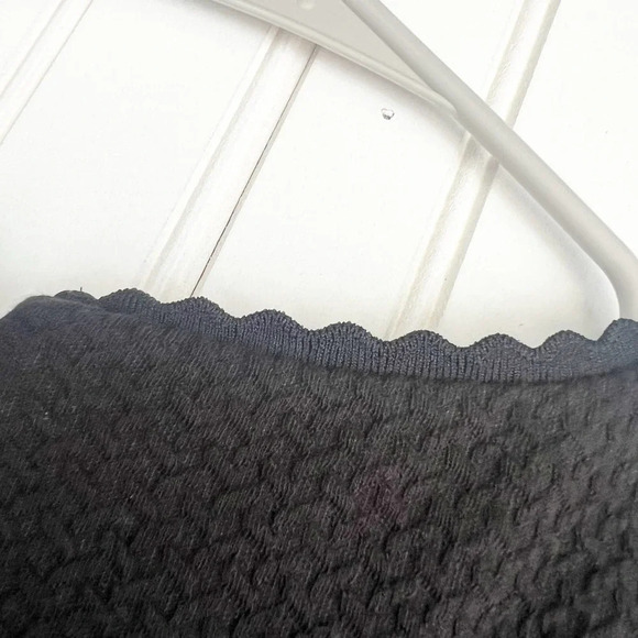 Rebecca Taylor Size 2 Black Cap Sleeve Honeycomb Dress NEW! - Picture 5 of 7